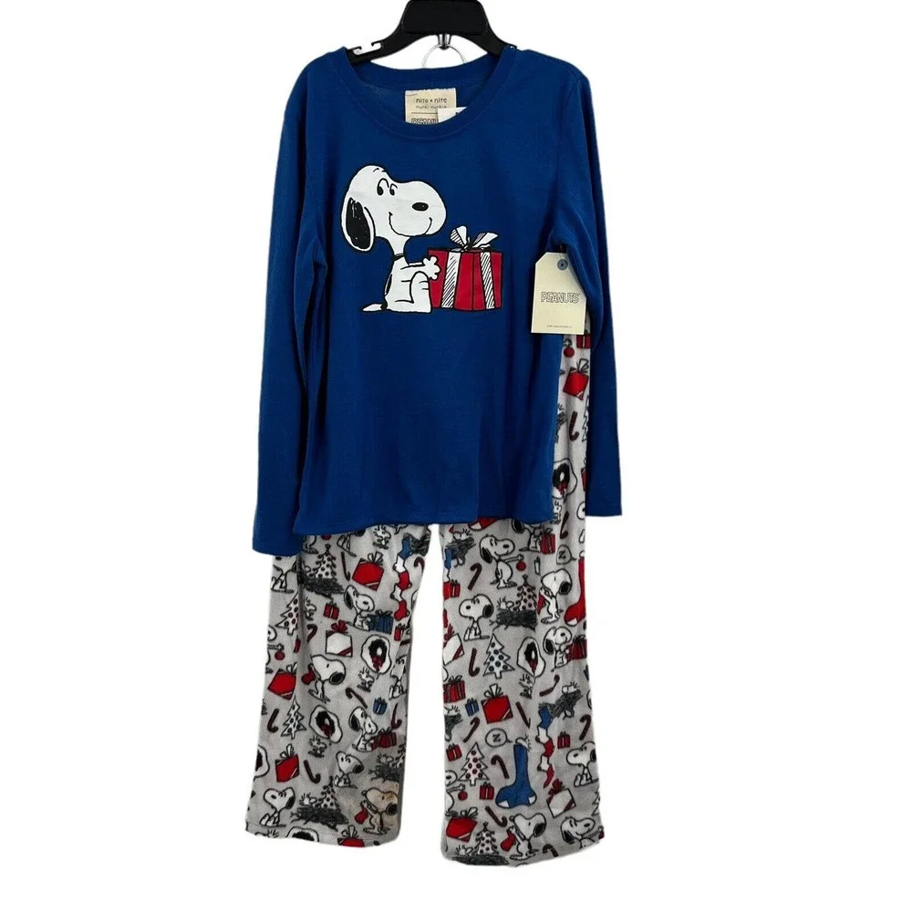 Munki Munki Kids Matching Snoopy Holiday Family Pajama Set‎ Size 2T New
